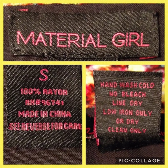 MATERIAL GIRL Fun Floral Shrug- Juniors Small - Picture 6 of 6